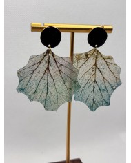 EDICIÓN LIMITADA pendientes artesanos de hoja natural