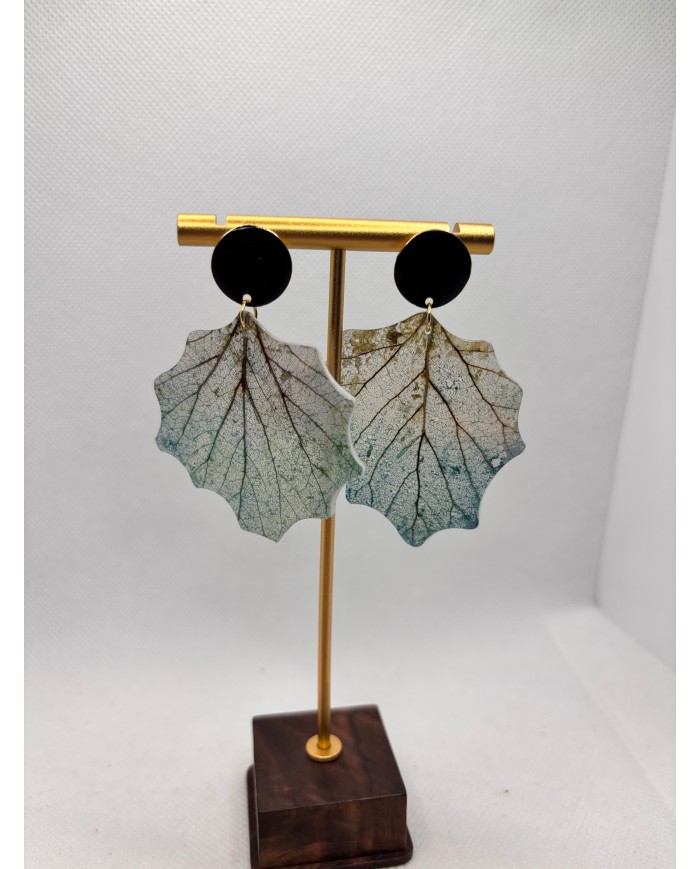 EDICIÓN LIMITADA pendientes artesanos de hoja natural