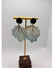 EDICIÓN LIMITADA pendientes artesanos de hoja natural