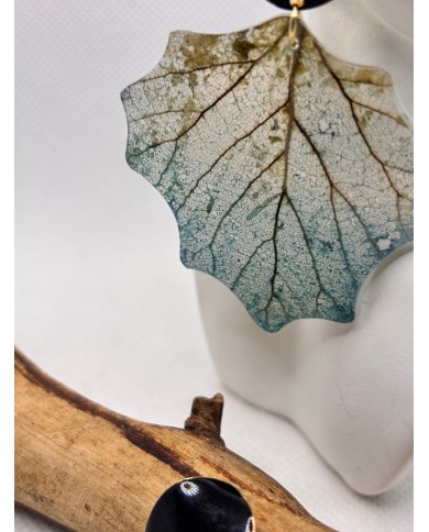 EDICIÓN LIMITADA pendientes artesanos de hoja natural