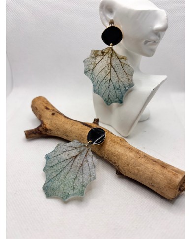 EDICIÓN LIMITADA pendientes artesanos de hoja natural