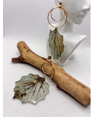 EDICIÓN LIMITADA pendientes artesanos de hoja natural