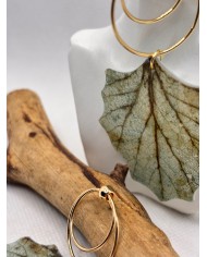 EDICIÓN LIMITADA pendientes artesanos de hoja natural