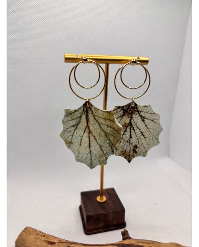 EDICIÓN LIMITADA pendientes artesanos de hoja natural