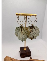 EDICIÓN LIMITADA pendientes artesanos de hoja natural