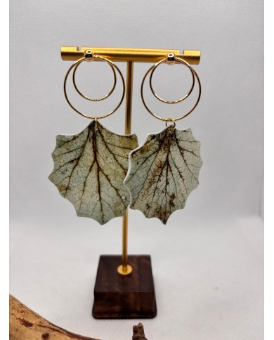 EDICIÓN LIMITADA pendientes artesanos de hoja natural