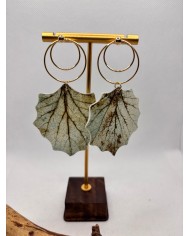 EDICIÓN LIMITADA pendientes artesanos de hoja natural