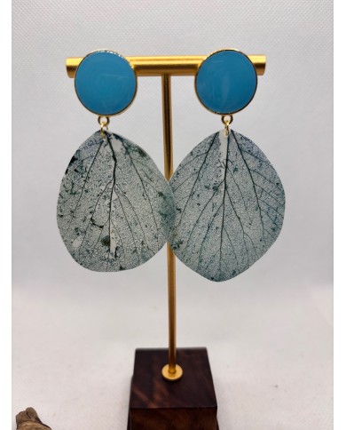 EDICIÓN LIMITADA pendientes artesanos de hoja natural