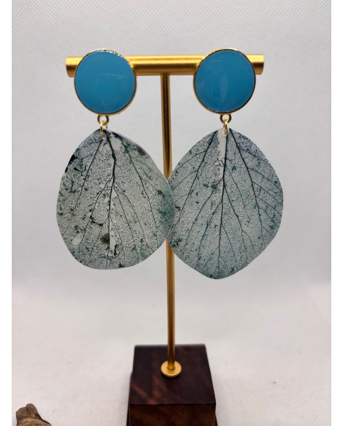 EDICIÓN LIMITADA pendientes artesanos de hoja natural