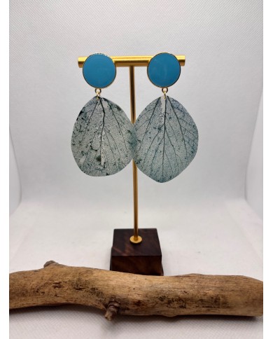 EDICIÓN LIMITADA pendientes artesanos de hoja natural