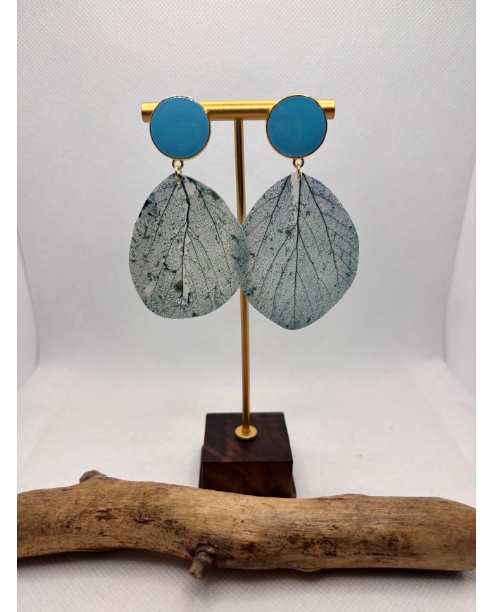 EDICIÓN LIMITADA pendientes artesanos de hoja natural