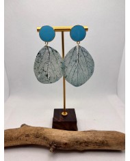EDICIÓN LIMITADA pendientes artesanos de hoja natural