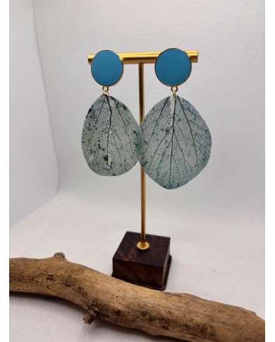 EDICIÓN LIMITADA pendientes artesanos de hoja natural