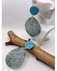 EDICIÓN LIMITADA pendientes artesanos de hoja natural