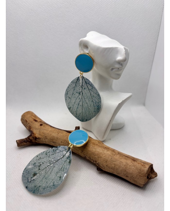 EDICIÓN LIMITADA pendientes artesanos de hoja natural