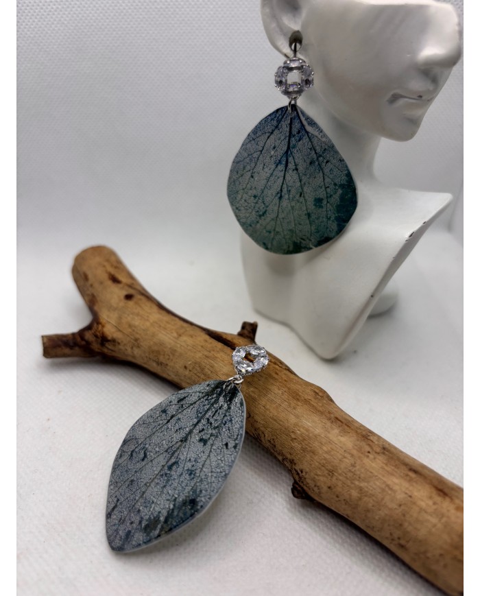 EDICIÓN LIMITADA pendientes artesanos de hoja natural