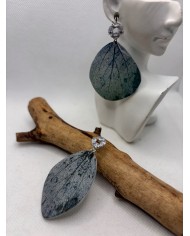 EDICIÓN LIMITADA pendientes artesanos de hoja natural