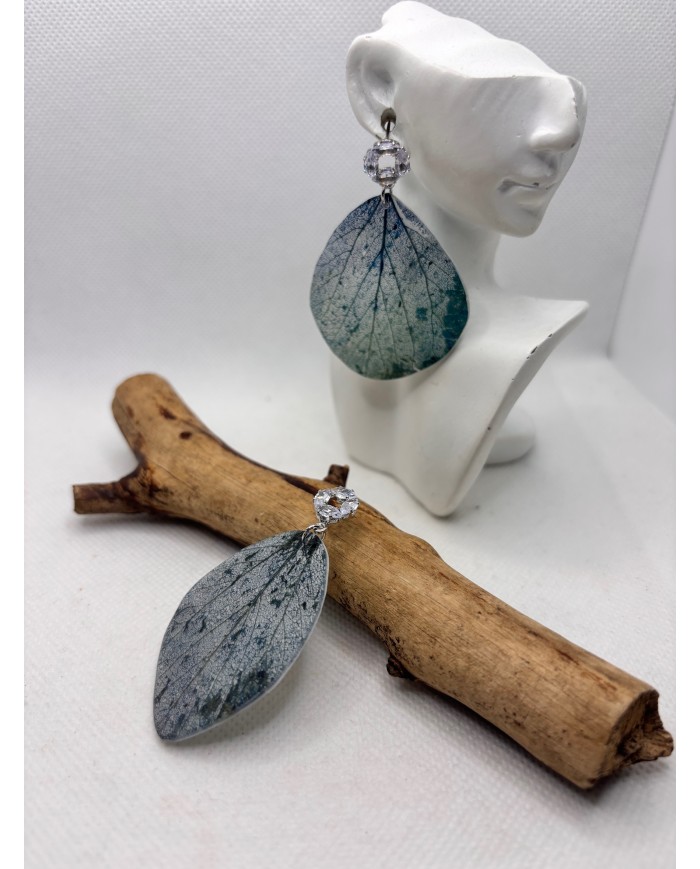 EDICIÓN LIMITADA pendientes artesanos de hoja natural