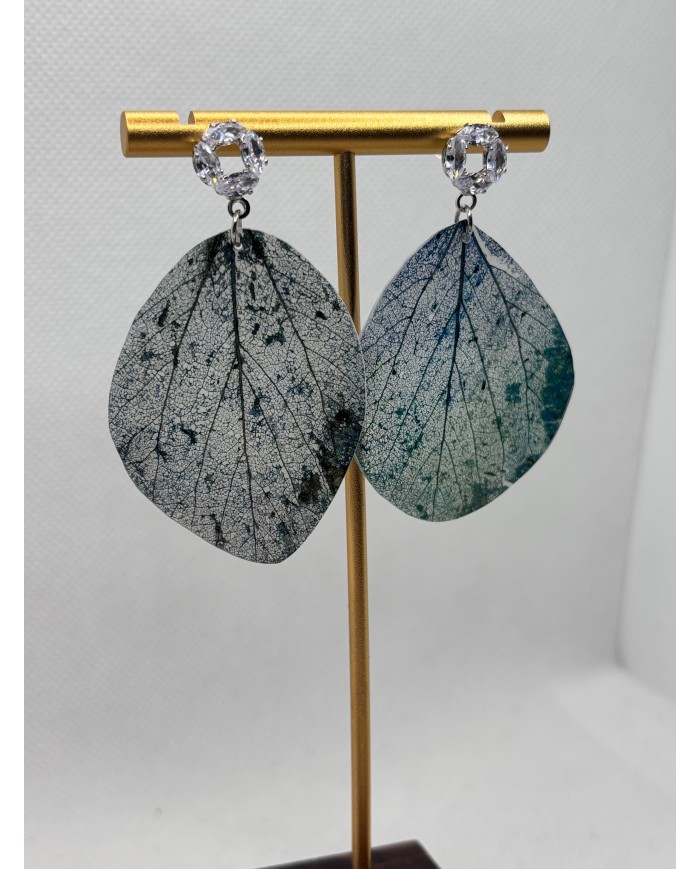 EDICIÓN LIMITADA pendientes artesanos de hoja natural