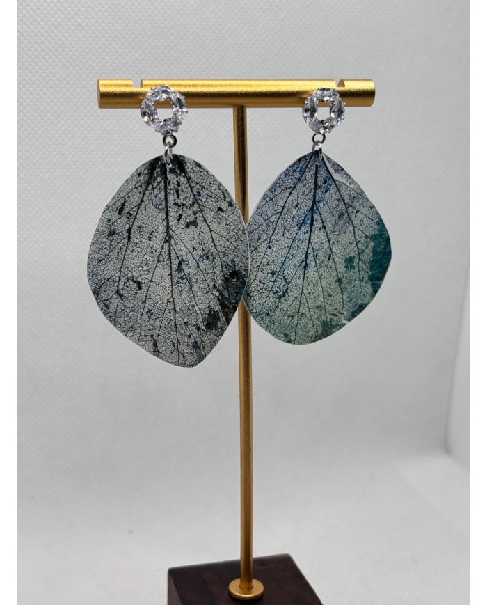 EDICIÓN LIMITADA pendientes artesanos de hoja natural