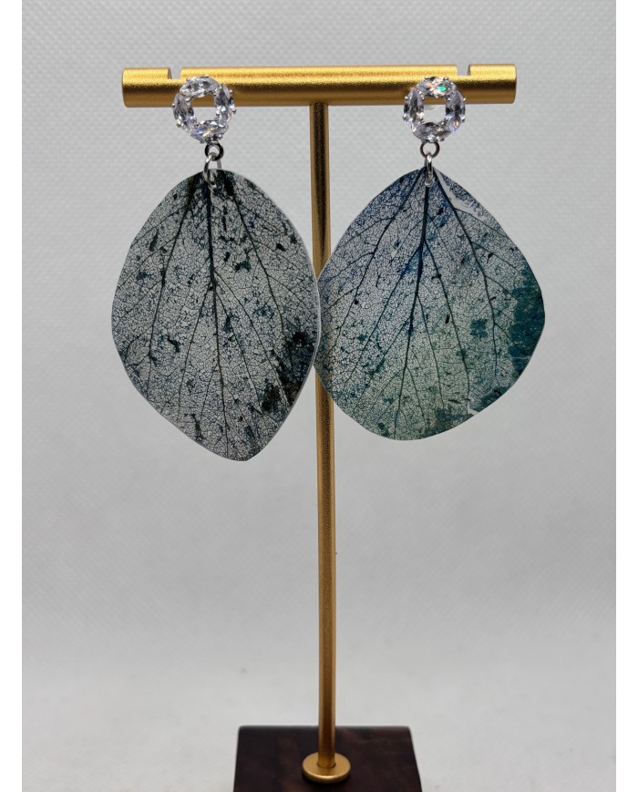 EDICIÓN LIMITADA pendientes artesanos de hoja natural