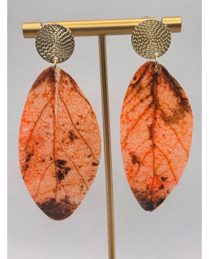 EDICIÓN LIMITADA pendientes artesanos de hoja natural