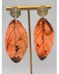EDICIÓN LIMITADA pendientes artesanos de hoja natural