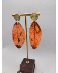 EDICIÓN LIMITADA pendientes artesanos de hoja natural