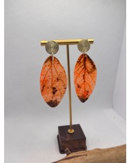 EDICIÓN LIMITADA pendientes artesanos de hoja natural