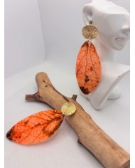 EDICIÓN LIMITADA pendientes artesanos de hoja natural