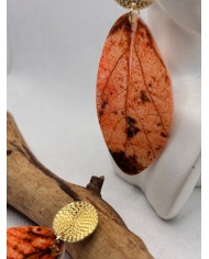 EDICIÓN LIMITADA pendientes artesanos de hoja natural