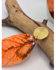 EDICIÓN LIMITADA pendientes artesanos de hoja natural