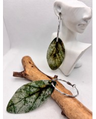 EDICIÓN LIMITADA pendientes artesanos de hoja natural