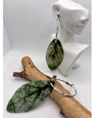 EDICIÓN LIMITADA pendientes artesanos de hoja natural