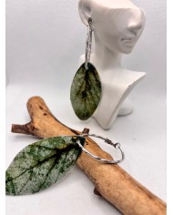 EDICIÓN LIMITADA pendientes artesanos de hoja natural