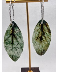 EDICIÓN LIMITADA pendientes artesanos de hoja natural