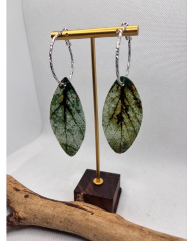 EDICIÓN LIMITADA pendientes artesanos de hoja natural