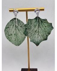 EDICIÓN LIMITADA pendientes artesanos de hoja natural