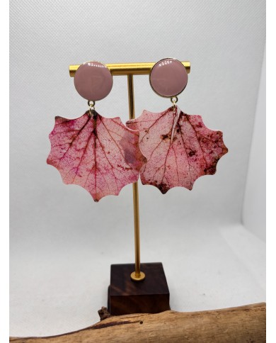 EDICIÓN LIMITADA pendientes artesanos de hoja natural