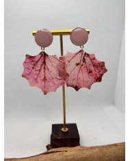 EDICIÓN LIMITADA pendientes artesanos de hoja natural