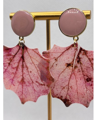 EDICIÓN LIMITADA pendientes artesanos de hoja natural