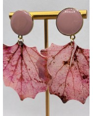 EDICIÓN LIMITADA pendientes artesanos de hoja natural