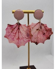 EDICIÓN LIMITADA pendientes artesanos de hoja natural