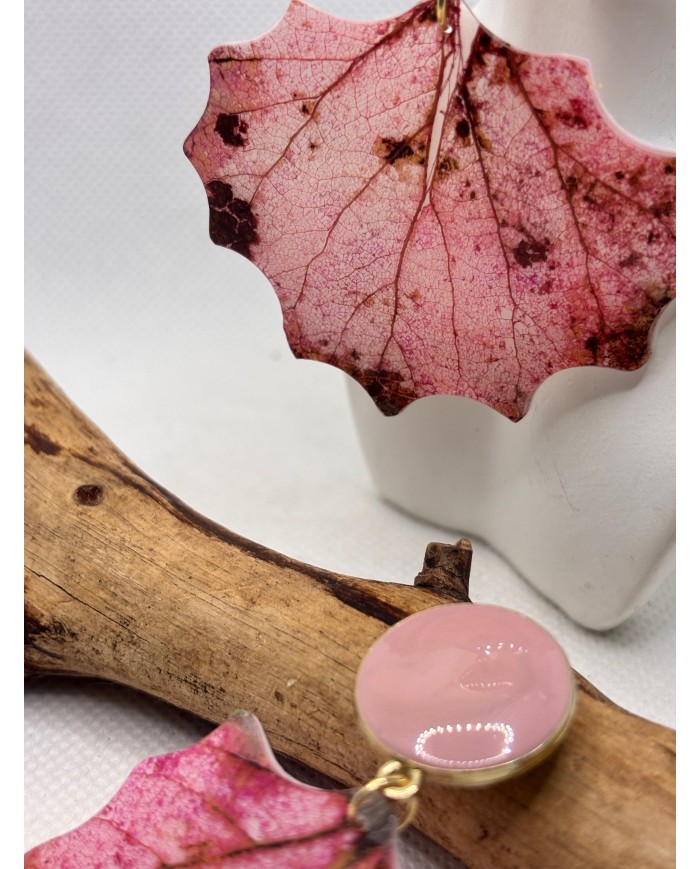 EDICIÓN LIMITADA pendientes artesanos de hoja natural