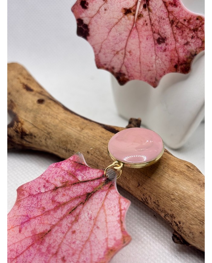 EDICIÓN LIMITADA pendientes artesanos de hoja natural