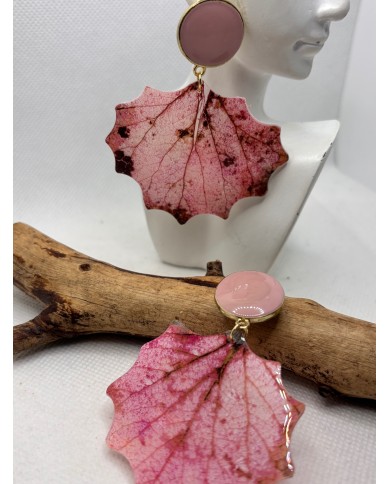 EDICIÓN LIMITADA pendientes artesanos de hoja natural