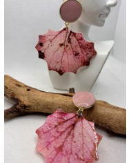 EDICIÓN LIMITADA pendientes artesanos de hoja natural