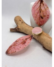 EDICIÓN LIMITADA pendientes artesanos de hoja natural esqueletizada