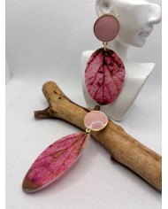 EDICIÓN LIMITADA pendientes de hoja natural esqueletizada