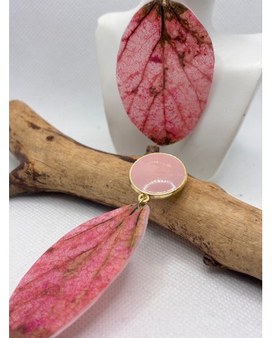 EDICIÓN LIMITADA pendientes de hoja natural esqueletizada